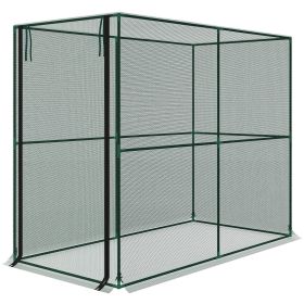 Crop Cage, Plant Protection Tent with Zippered Door, Plant Protector from Animals for Vegetables Flowers Fruits, Green