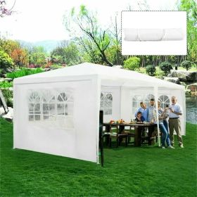 10'x20' Canopy Tent Heavy Duty Wedding Party Tent 4 Sidewalls W/Carry Bag