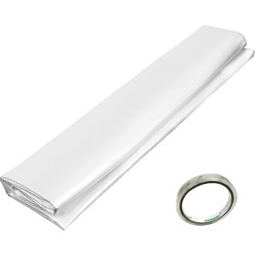 Greenhouse Film 8 x 25 ft, Greenhouse Polyethylene Film 6 Mil, Clear Greenhouse Plastic Greenhouse Plastic Film UV Resistant